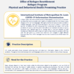 Office of Refugee Resettlement Refugee Program Physical and Behavioral Health – COVID-19 Information Dissemination